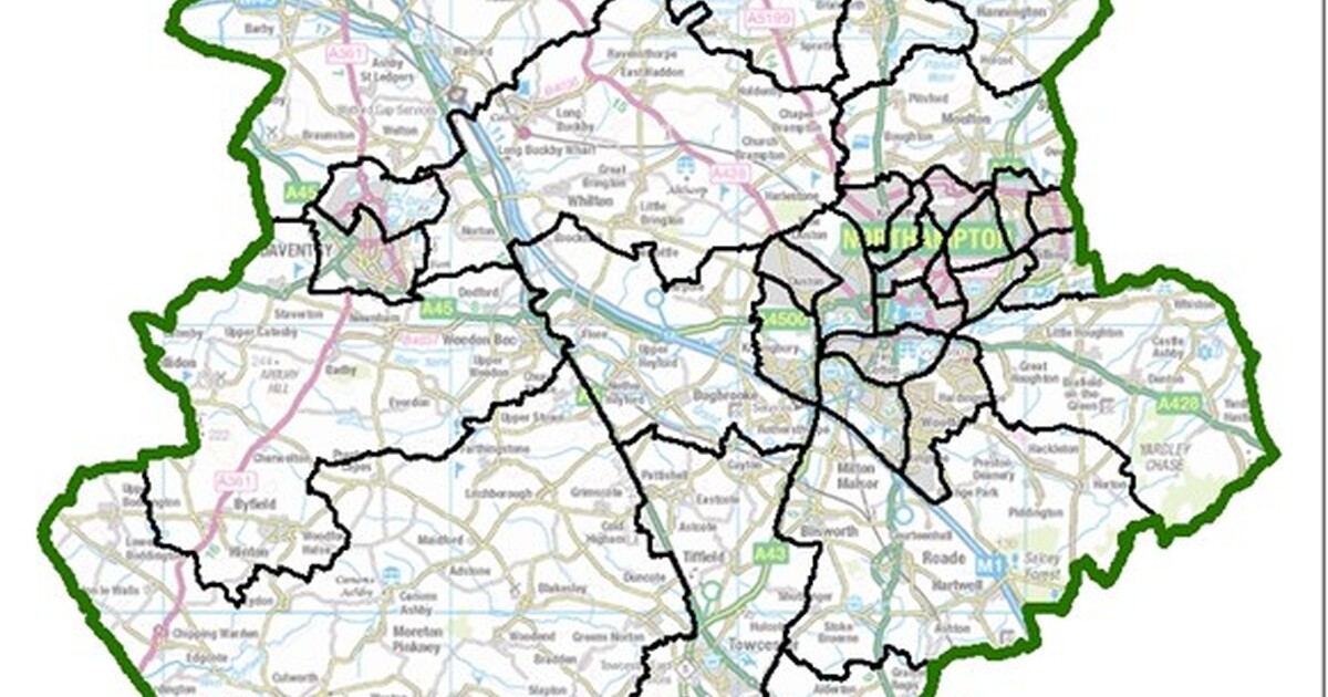 Have your say on a new political map for West Northamptonshire Council
