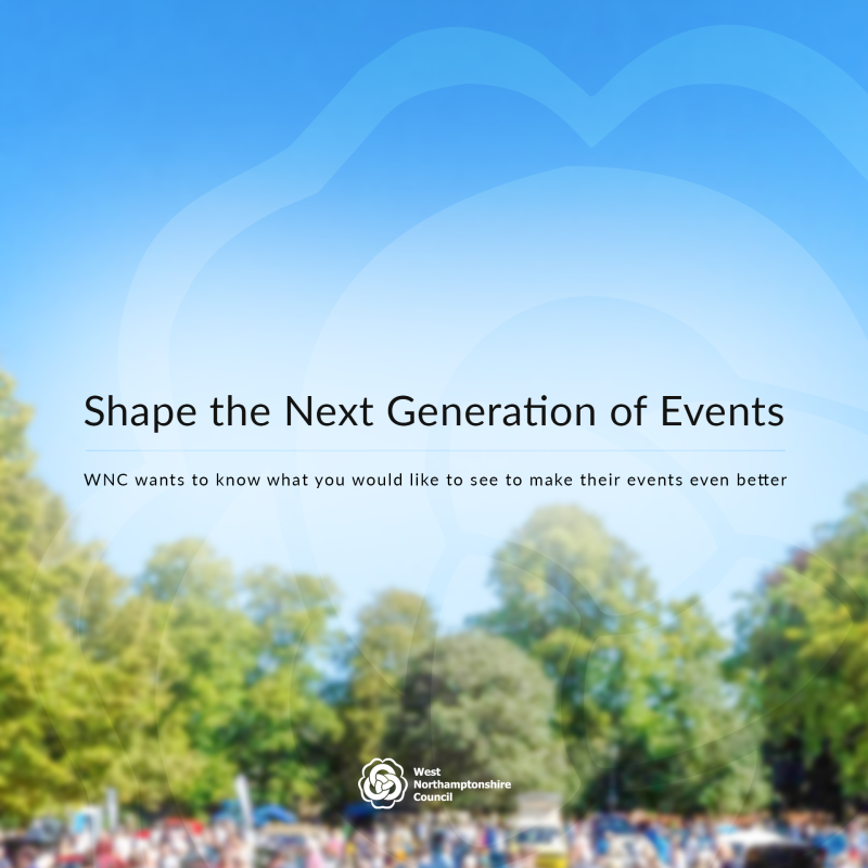 Title image - Residents invited to take part in survey to shape future events in West Northamptonshire