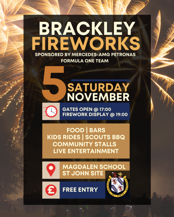 Brackley Fireworks sponsored by Mercedes-AMG Petronas Formula One Team